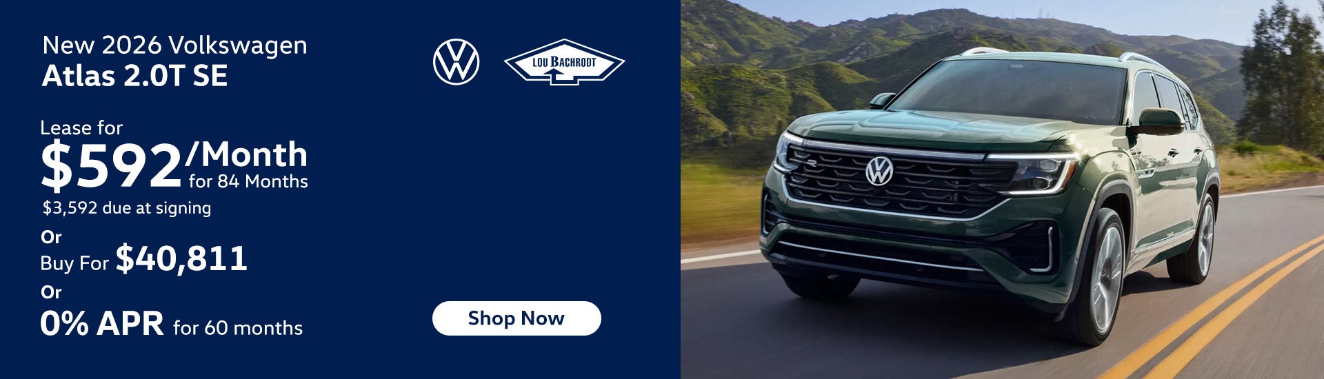 Lease a New 2026 Atlas!